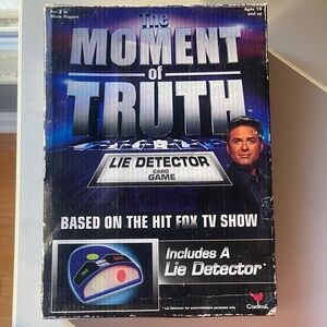 Cardinal The Moment of Truth Lie Detector Board Game - Black